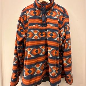 Eddie Bauer fleece half snap pull over (XXL)
